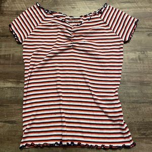 Women’s Red White and Blue Short Sleeve from Arizona Jean Co. size: M